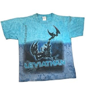 Vintage Y2K Disney Leviathan Tie Dye T Shirt Atlantis Villian Movie Promo
